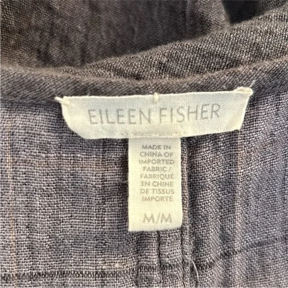 Eileen Fisher linen blend jacket - Picture 4 of 7